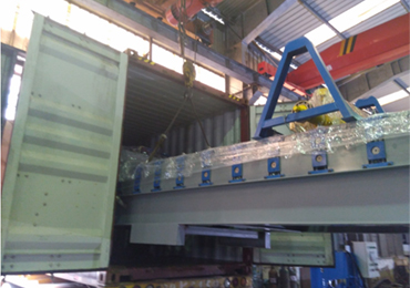 Loading Glazed Tile Forming Machine and Ridge Cap Forming Machine Container for the Philippine Customers