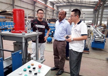 Indian Customer Visit for Our Roll Forming Machines