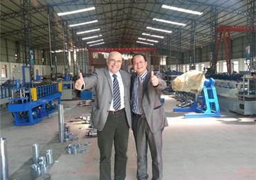 Greece Customer Visit for Our Roll Forming Machines